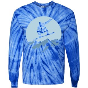 Board Snowboard Mountain Flying Board Snowboarder Fun Gift Tie-Dye Long Sleeve Shirt