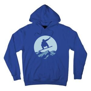 Board Snowboard Mountain Flying Board Snowboarder Fun Gift Tall Hoodie