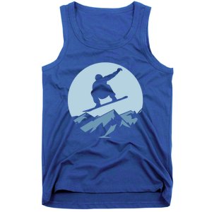 Board Snowboard Mountain Flying Board Snowboarder Fun Gift Tank Top