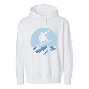 Board Snowboard Mountain Flying Board Snowboarder Fun Gift Garment-Dyed Fleece Hoodie