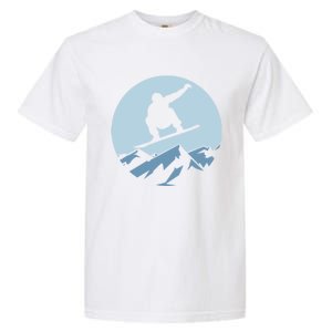 Board Snowboard Mountain Flying Board Snowboarder Fun Gift Garment-Dyed Heavyweight T-Shirt