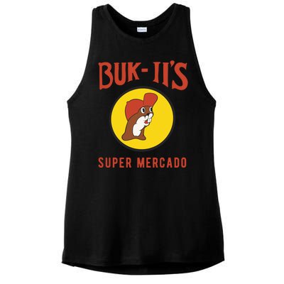 Bukiis Super Mercado Ladies PosiCharge Tri-Blend Wicking Tank