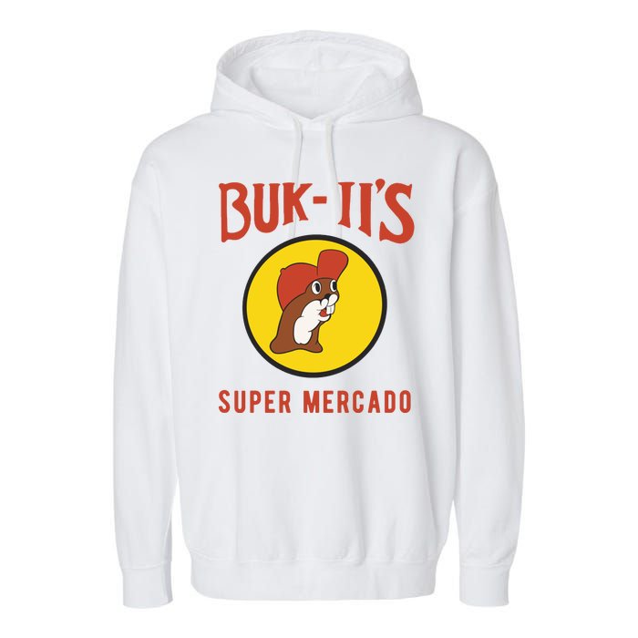 Bukiis Super Mercado Garment-Dyed Fleece Hoodie