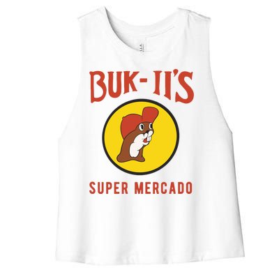 Bukiis Super Mercado Women's Racerback Cropped Tank