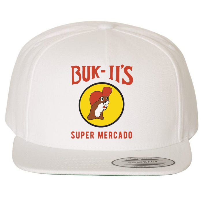 Bukiis Super Mercado Wool Snapback Cap