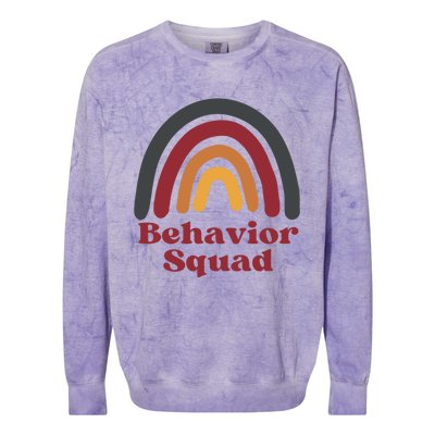 Behavior Squad Meaningful Gift Colorblast Crewneck Sweatshirt