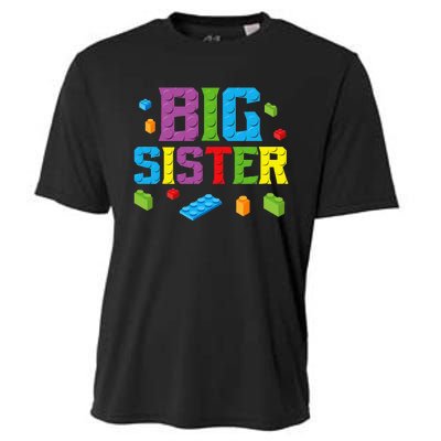 Big Sister Master Builder Building Bricks Blocks Family Set Cooling Performance Crew T-Shirt