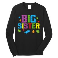 Big Sister Master Builder Building Bricks Blocks Family Set Long Sleeve Shirt