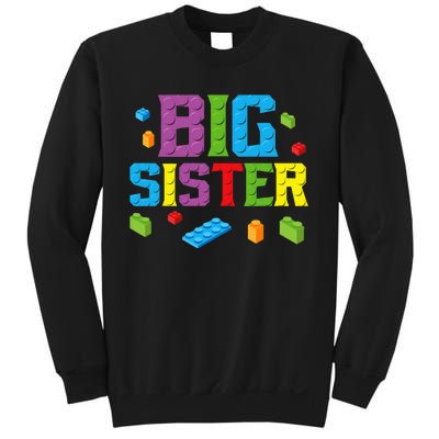 Big Sister Master Builder Building Bricks Blocks Family Set Sweatshirt