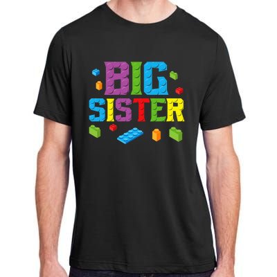 Big Sister Master Builder Building Bricks Blocks Family Set Adult ChromaSoft Performance T-Shirt