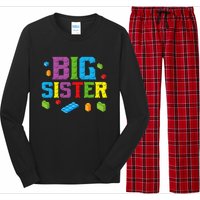 Big Sister Master Builder Building Bricks Blocks Family Set Long Sleeve Pajama Set