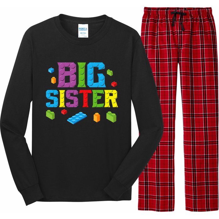 Big Sister Master Builder Building Bricks Blocks Family Set Long Sleeve Pajama Set