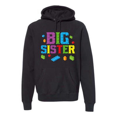 Big Sister Master Builder Building Bricks Blocks Family Set Premium Hoodie