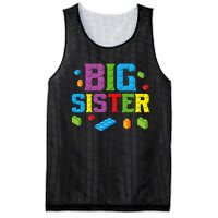 Big Sister Master Builder Building Bricks Blocks Family Set Mesh Reversible Basketball Jersey Tank