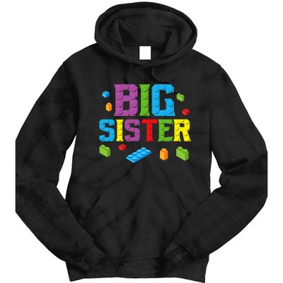 Big Sister Master Builder Building Bricks Blocks Family Set Tie Dye Hoodie