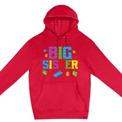 Big Sister Master Builder Building Bricks Blocks Family Set Premium Pullover Hoodie