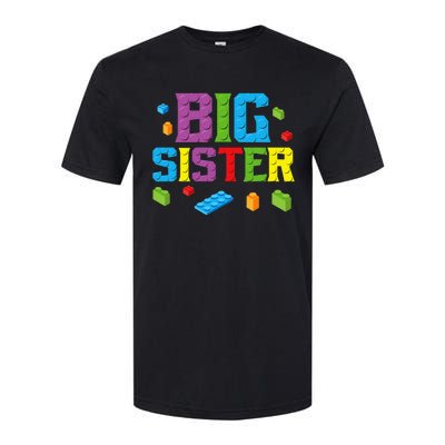 Big Sister Master Builder Building Bricks Blocks Family Set Softstyle CVC T-Shirt