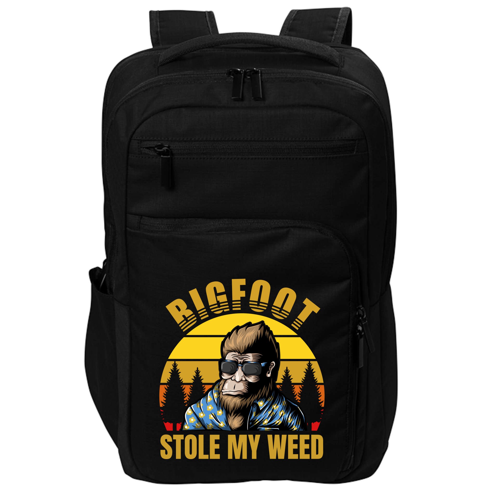 Bigfoot Stole My Weed Impact Tech Backpack