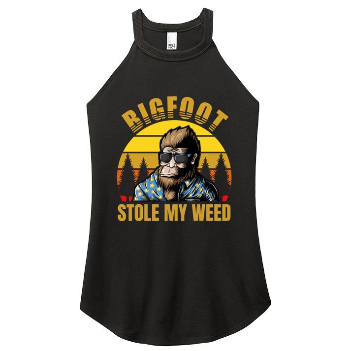 Bigfoot Stole My Weed Women's Perfect Tri Rocker Tank