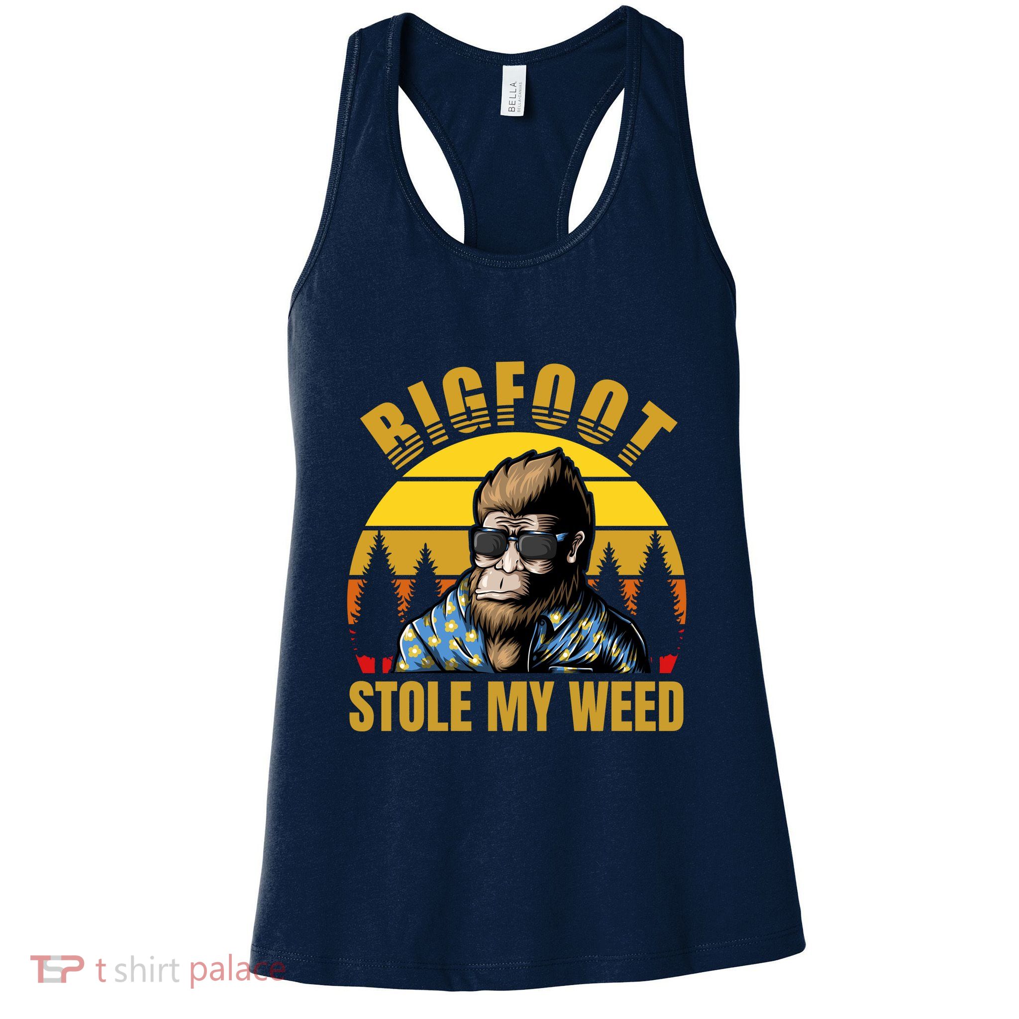 Bigfoot Stole My Weed Womens Tank Top