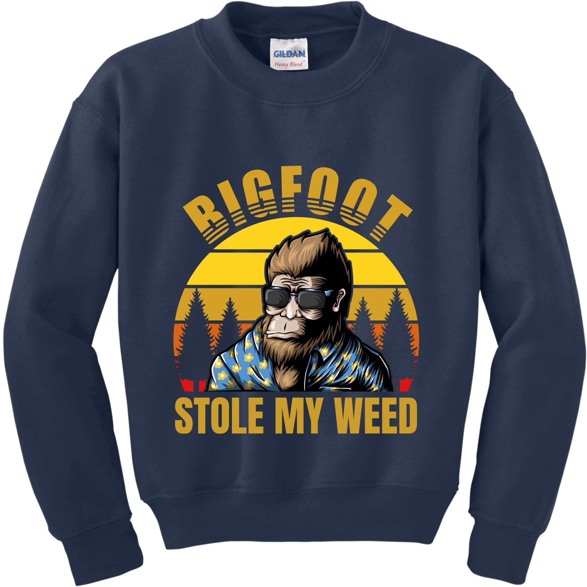 Bigfoot Stole My Weed Kids Sweatshirt