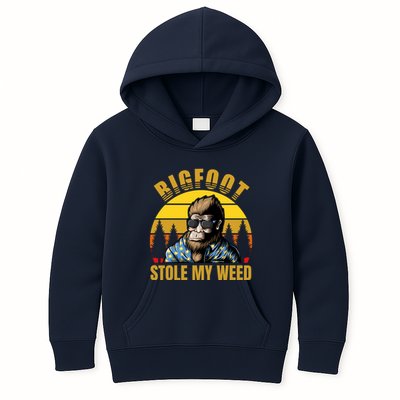 Bigfoot Stole My Weed Kids Hoodie