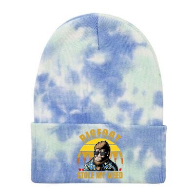 Bigfoot Stole My Weed Tie Dye 12in Knit Beanie