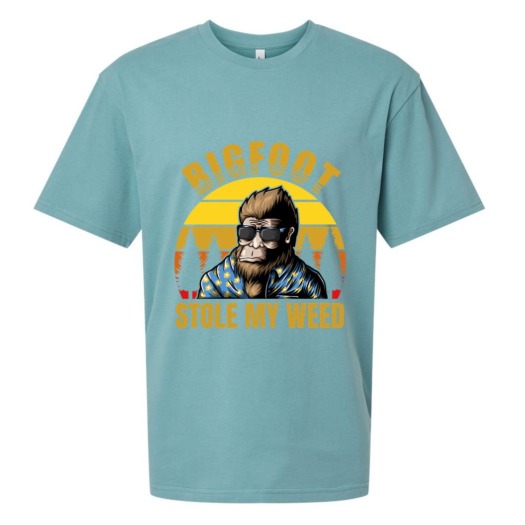 Bigfoot Stole My Weed Sueded Cloud Jersey T-Shirt