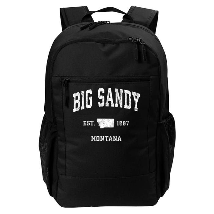 Big Sandy Montana Mt Vintage Athletic Sports Daily Commute Backpack