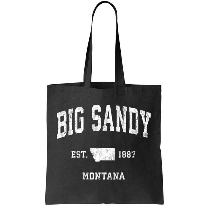 Big Sandy Montana Mt Vintage Athletic Sports Tote Bag