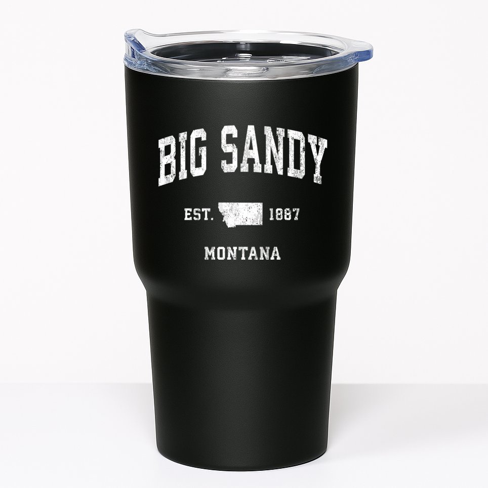 Big Sandy Montana Mt Vintage Athletic Sports Tumbler