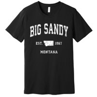 Big Sandy Montana Mt Vintage Athletic Sports Premium T-Shirt