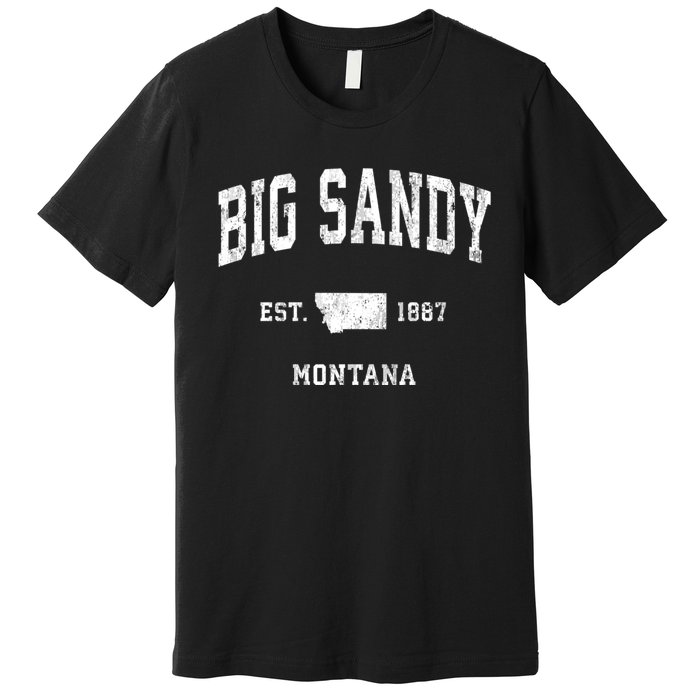 Big Sandy Montana Mt Vintage Athletic Sports Premium T-Shirt