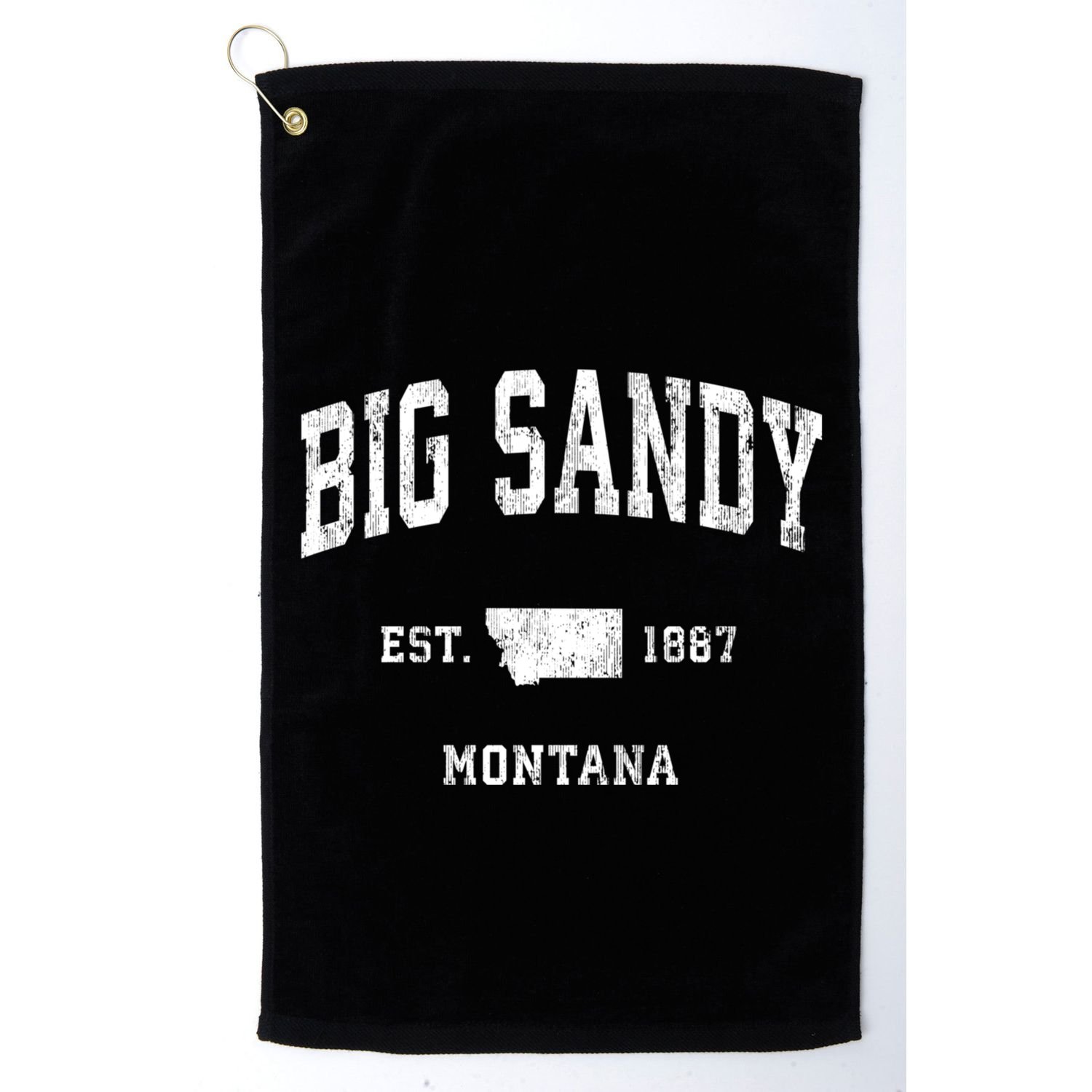 Big Sandy Montana Mt Vintage Athletic Sports Golf Towel