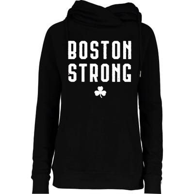 Boston Strong Marathon Memorial Womens Funnel Neck Pullover Hood