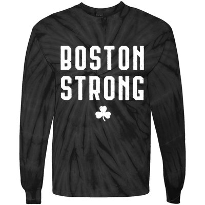 Boston Strong Marathon Memorial Tie-Dye Long Sleeve Shirt