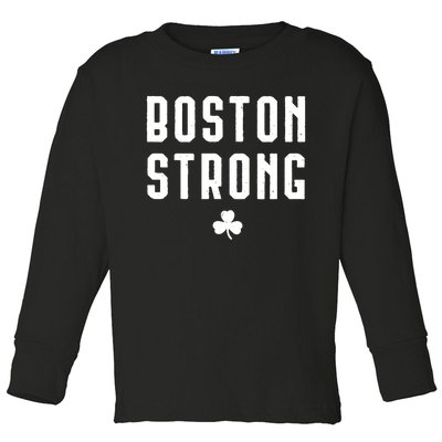 Boston Strong Marathon Memorial Toddler Long Sleeve Shirt