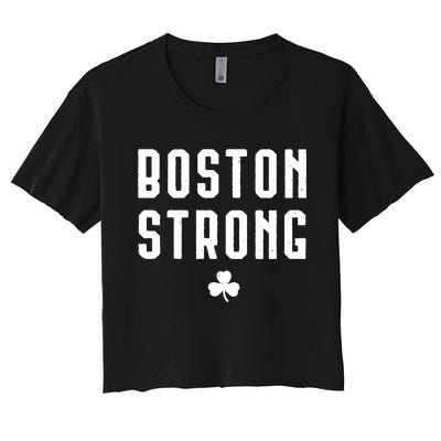 Boston Strong Marathon Memorial Women's Crop Top Tee