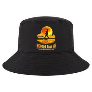 Bigfoot Saw Me But Nobody Believes Him Bigfoot Night Stroll Cool Comfort Performance Bucket Hat