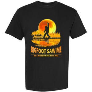 Bigfoot Saw Me But Nobody Believes Him Bigfoot Night Stroll Garment-Dyed Heavyweight T-Shirt