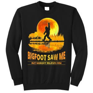 Bigfoot Saw Me But Nobody Believes Him Bigfoot Night Stroll Sweatshirt