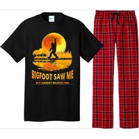 Bigfoot Saw Me But Nobody Believes Him Bigfoot Night Stroll Pajama Set