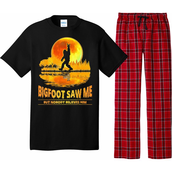 Bigfoot Saw Me But Nobody Believes Him Bigfoot Night Stroll Pajama Set