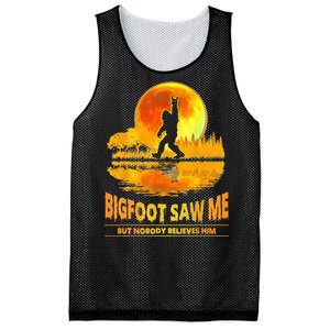 Bigfoot Saw Me But Nobody Believes Him Bigfoot Night Stroll Mesh Reversible Basketball Jersey Tank