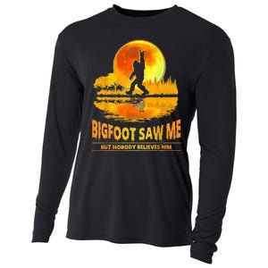 Bigfoot Saw Me But Nobody Believes Him Bigfoot Night Stroll Cooling Performance Long Sleeve Crew