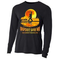 Bigfoot Saw Me But Nobody Believes Him Bigfoot Night Stroll Cooling Performance Long Sleeve Crew