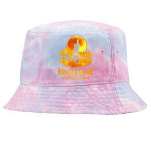 Bigfoot Saw Me But Nobody Believes Him Bigfoot Night Stroll Tie-Dyed Bucket Hat