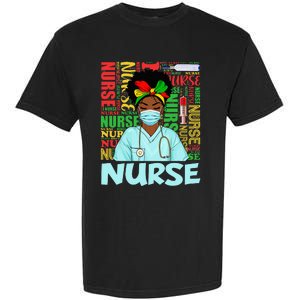 Black Strong Nurse Afro Love Melanin African American Garment-Dyed Heavyweight T-Shirt