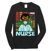 Black Strong Nurse Afro Love Melanin African American Long Sleeve Shirt