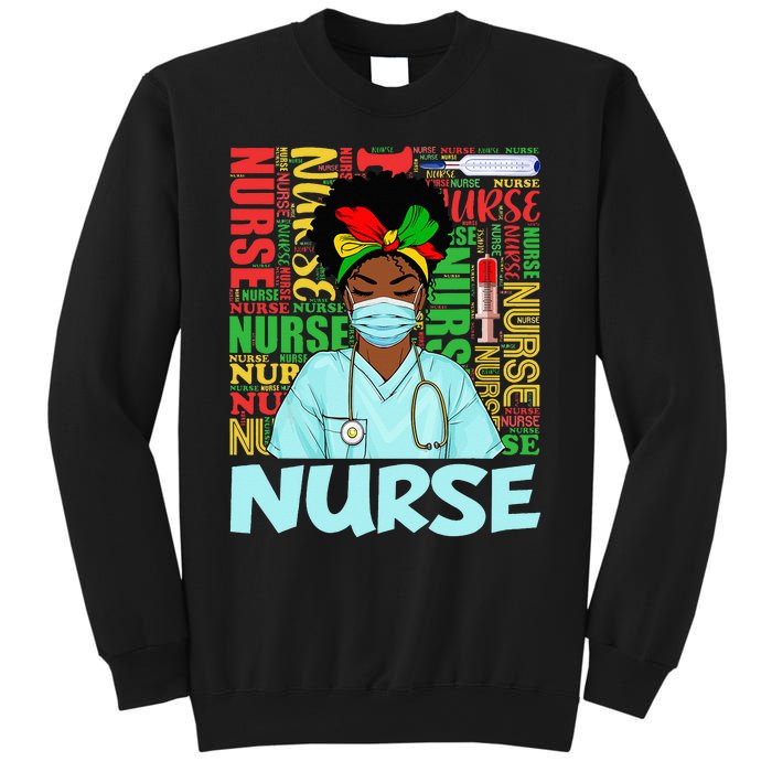 Black Strong Nurse Afro Love Melanin African American Sweatshirt